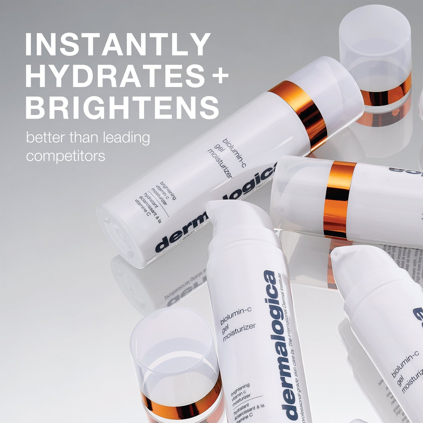 instantly hydrates + brightens better than leading competitors