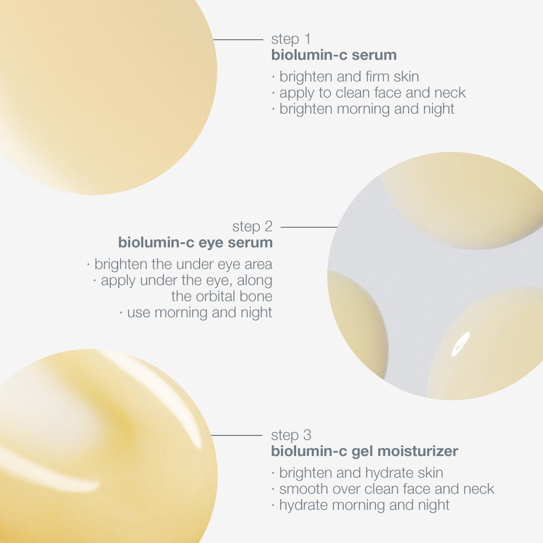 brightening biolumin-c trio how to use 