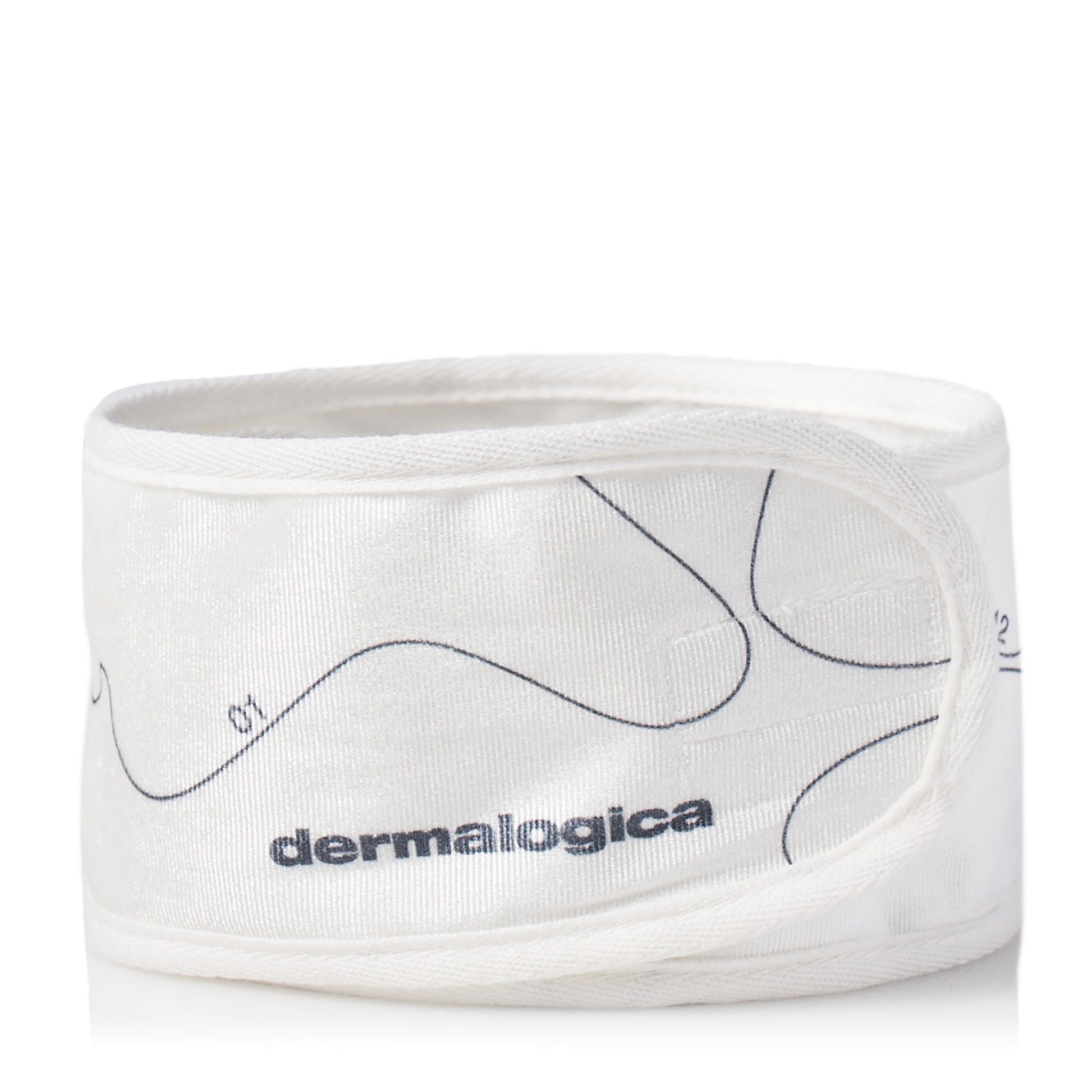 white dermalogica face mapping headband